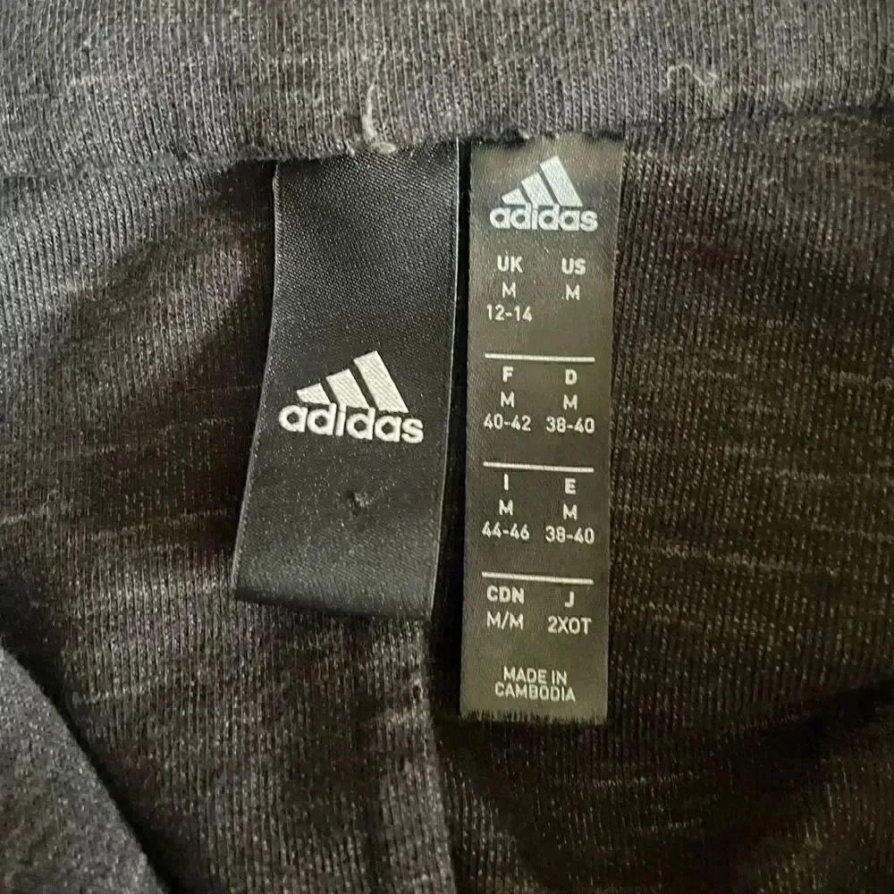 Adidas Heart Racer Track Tops Sporty Lightweight Jacket Black SZ M # 1787 - Picture 8 of 13